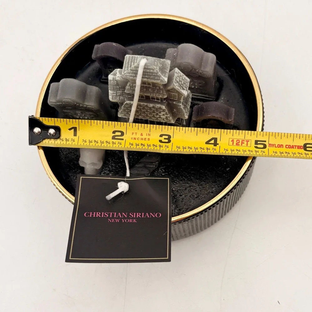 Christian Siriano New York‎ Halloween Haunted House Graveyard Candle Black Gold